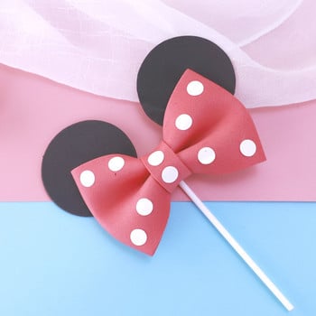 Нов розов и син бонбони за рожден ден Торта за торта Kids Happy Birthday Party Dessert flag Cupcake Toppers For Baby Shower Cake decoration