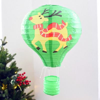 Jõulud jõuluvana põder vikerkaar kuumaõhupalli paberlaternad baari kaunistus laste sünnipäevapeo pulmade kaunistamiseks