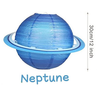 Aštuonios planetos kosmoso popieriniai žibintai Kabantys saulės sistemos planetos vaikams Galaxy Žvaigždėta tema Gimtadienio vakarėlio puošmena berniukas