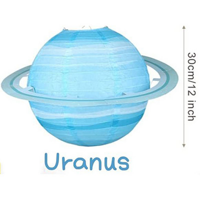 Aštuonios planetos kosmoso popieriniai žibintai Kabantys saulės sistemos planetos vaikams Galaxy Žvaigždėta tema Gimtadienio vakarėlio puošmena berniukas