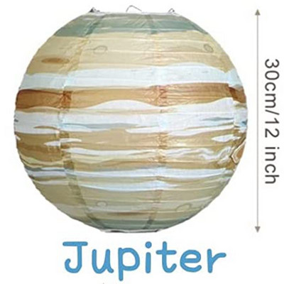 Aštuonios planetos kosmoso popieriniai žibintai Kabantys saulės sistemos planetos vaikams Galaxy Žvaigždėta tema Gimtadienio vakarėlio puošmena berniukas