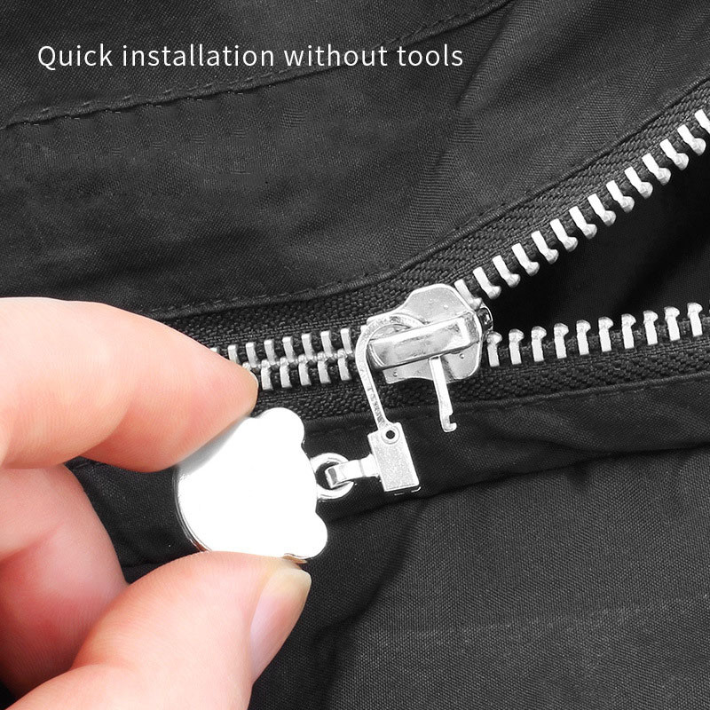 5gab noņemams rāvējslēdzēja izvilkējs, nomaiņas cilne rāvējslēdzēja slīdņi galvas remonta komplekts bagāžas mugursomām mēteļu šūšanas piederumi