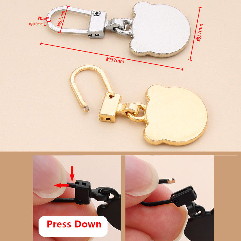 5gab noņemams rāvējslēdzēja izvilkējs, nomaiņas cilne rāvējslēdzēja slīdņi galvas remonta komplekts bagāžas mugursomām mēteļu šūšanas piederumi