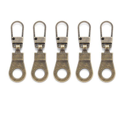 5 TK Õmblustõmblukud Tõmbur Star Südamekujuline Eemaldatav Metallist tõmblukuga liuguri paranduskomplektid kottide jaoks Seljakoti mantli tõmbluku tõmbevaheleht