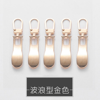 5 TK Õmblustõmblukud Tõmbur Star Südamekujuline Eemaldatav Metallist tõmblukuga liuguri paranduskomplektid kottide jaoks Seljakoti mantli tõmbluku tõmbevaheleht