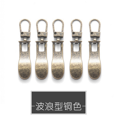 5 TK Õmblustõmblukud Tõmbur Star Südamekujuline Eemaldatav Metallist tõmblukuga liuguri paranduskomplektid kottide jaoks Seljakoti mantli tõmbluku tõmbevaheleht