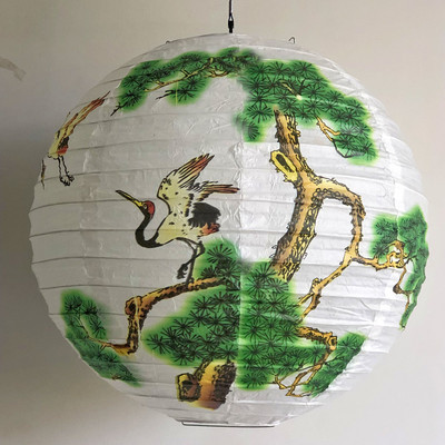 1 db 16 hüvelykes Big Fu kínai japán papírlámpás rózsa cseresznye virág lámpa kínai újévi esküvői függő lakberendezéshez