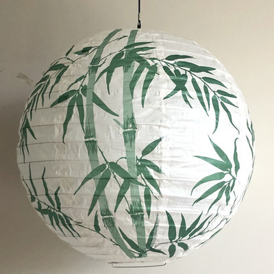 1 db 16 hüvelykes Big Fu kínai japán papírlámpás rózsa cseresznye virág lámpa kínai újévi esküvői függő lakberendezéshez