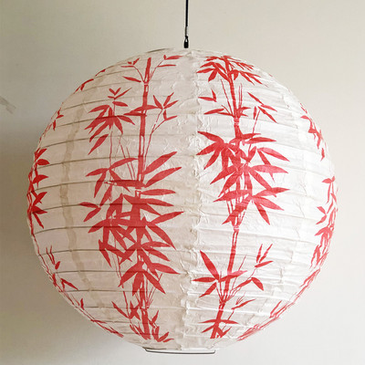 1 db 16 hüvelykes Big Fu kínai japán papírlámpás rózsa cseresznye virág lámpa kínai újévi esküvői függő lakberendezéshez