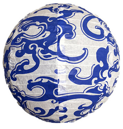 1 db 16 hüvelykes Big Fu kínai japán papírlámpás rózsa cseresznye virág lámpa kínai újévi esküvői függő lakberendezéshez