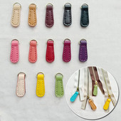 2 buc piele PU cusut manual Fermoar Tragere Îmbrăcăminte Accesorii pentru bagaje Fermoar Tab Rucsac Fermoar Cataramă Pandantiv Pull Tab