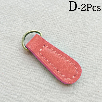 2 buc piele PU cusut manual Fermoar Tragere Îmbrăcăminte Accesorii pentru bagaje Fermoar Tab Rucsac Fermoar Cataramă Pandantiv Pull Tab