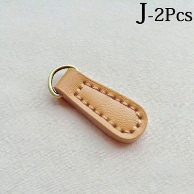 2 buc piele PU cusut manual Fermoar Tragere Îmbrăcăminte Accesorii pentru bagaje Fermoar Tab Rucsac Fermoar Cataramă Pandantiv Pull Tab