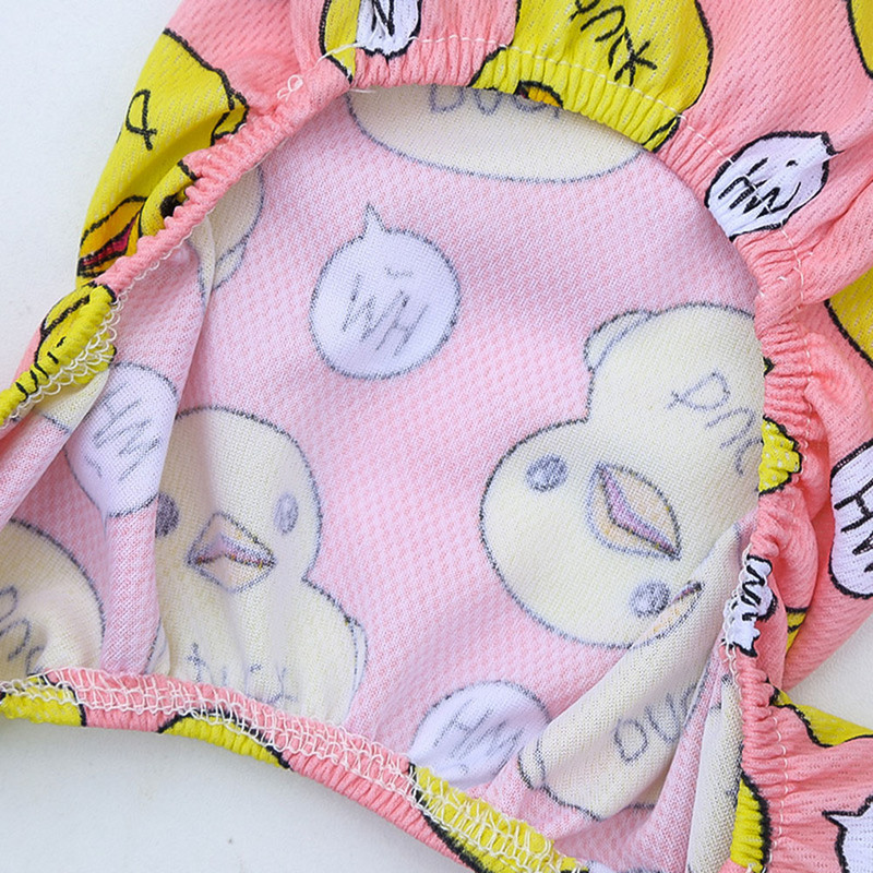 Kisállat kutya jumpsuit pizsama rajzfilm sárga kacsa design tréningruha kutya kölyök nadrág póló Macska kutya ruhák tavasszal nyáron ősszel