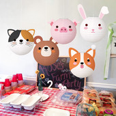Dzīvnieki Woodland Papīra laternas Dzimšanas dienas svinību dekorēšana Bērni Meža safari Džungļu ballīšu piederumi Baby Shower Festivāla laterna