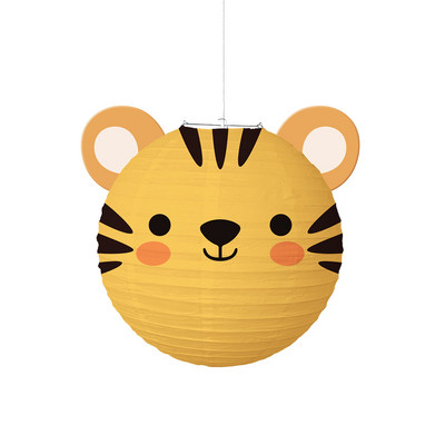 Dzīvnieki Woodland Papīra laternas Dzimšanas dienas svinību dekorēšana Bērni Meža safari Džungļu ballīšu piederumi Baby Shower Festivāla laterna