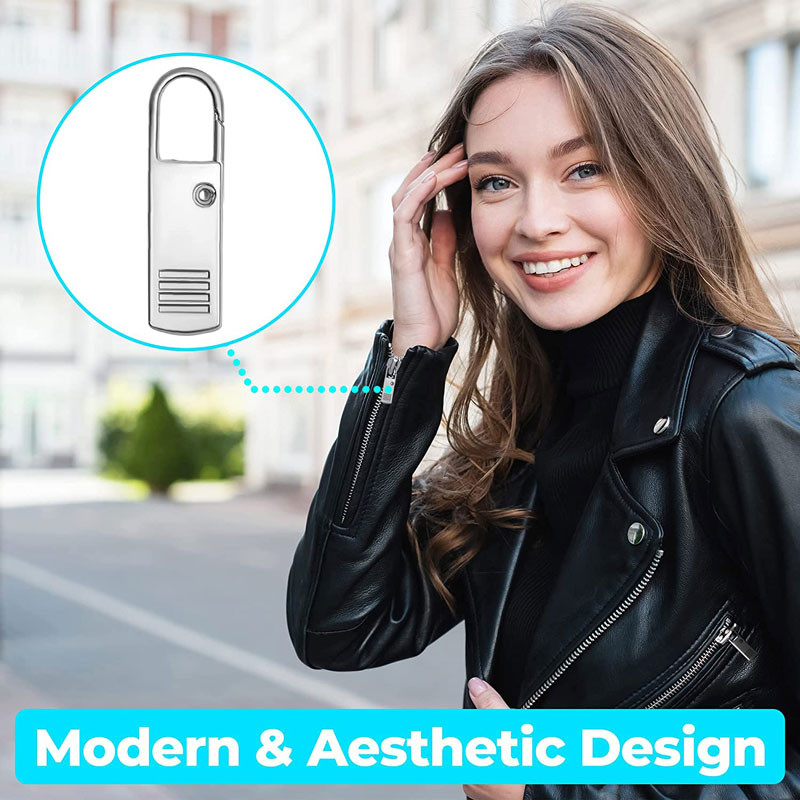 5db Cipzárhúzó csere Levehető cipzár húzófülek Fém cipzárhúzó kabátokhoz Farmerek Pénztárcák Kézitáskák Hátizsákok Csomagok