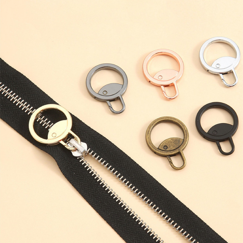 5 db divatos fém cipzár húzó azonnali cipzár csúszka javítás csere törött csatos utazási hátizsák bőrönd ruházathoz