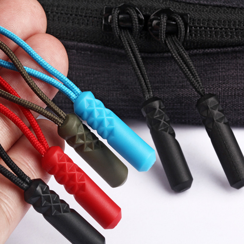 Fermoare cu 10 culori Trageți la capătul de tragere pentru etichetă de frânghie Clip de înlocuire Fixator cataramă ruptă Valisă Cort Rucsac Snur pentru fermoar