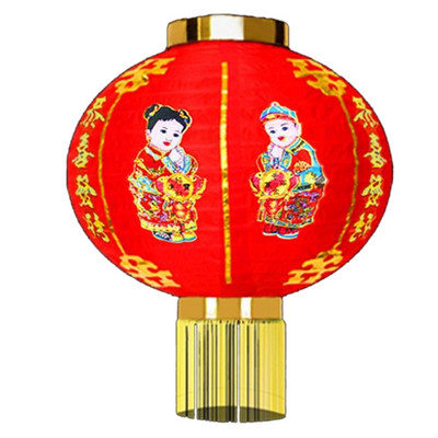 Kinų Žibintai Naujieji Metai Pavasario šventės dekoravimas Šilko audinio Žibintai Dovanos A0KF