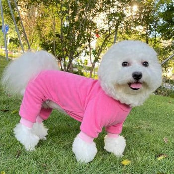 Πιτζάμες για σκύλους χειμωνιάτικα Ρούχα για κατοικίδια για μικρά σκυλιά Πιτζάμα για σκύλους γάτα φόρμα κουταβιού για μεσαίου μεγέθους σκύλους Υπνοδωματία Ζεστό παλτό