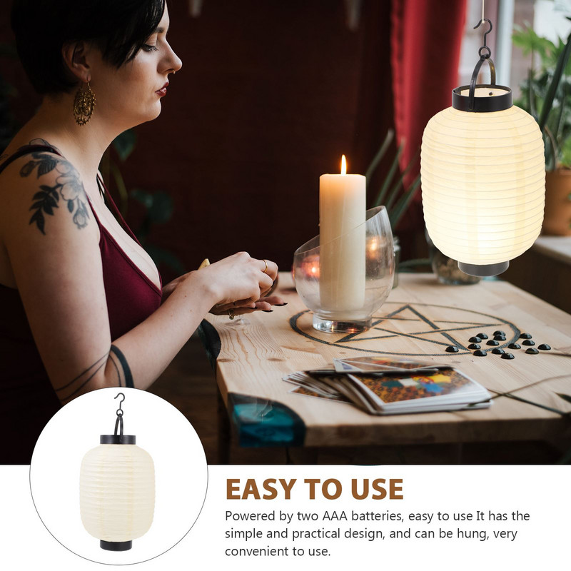 Lámpás Papír Lámpák Japán függő Sushi Kínai bárlámpa Fény Party Dekor Fények Vintageramen Dekoráció Selyem Esküvő