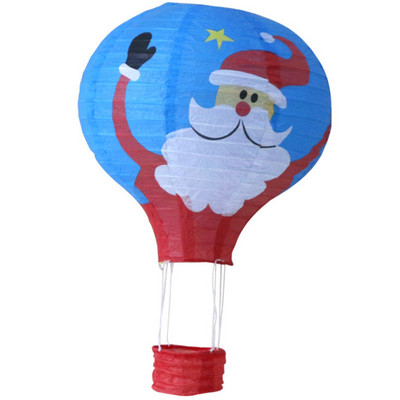 12 collu 30 cm varavīksnes karstā gaisa balona laterna, salokāma piekarināma groza festivāla papīra laterna DIY dzimšanas dienas ballītes dekorēšana