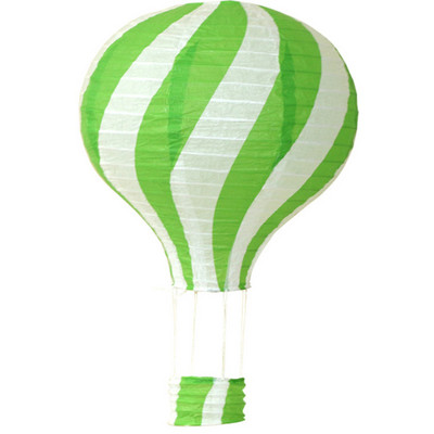 12 collu 30 cm varavīksnes karstā gaisa balona laterna, salokāma piekarināma groza festivāla papīra laterna DIY dzimšanas dienas ballītes dekorēšana