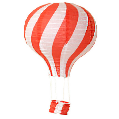 12 collu 30 cm varavīksnes karstā gaisa balona laterna, salokāma piekarināma groza festivāla papīra laterna DIY dzimšanas dienas ballītes dekorēšana