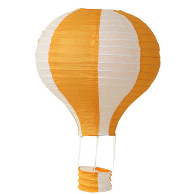 12 collu 30 cm varavīksnes karstā gaisa balona laterna, salokāma piekarināma groza festivāla papīra laterna DIY dzimšanas dienas ballītes dekorēšana