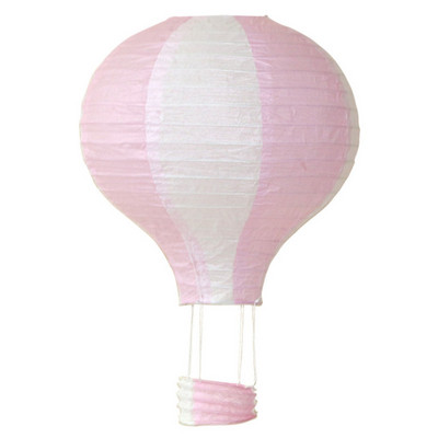 12 collu 30 cm varavīksnes karstā gaisa balona laterna, salokāma piekarināma groza festivāla papīra laterna DIY dzimšanas dienas ballītes dekorēšana