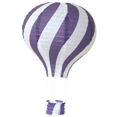 12 collu 30 cm varavīksnes karstā gaisa balona laterna, salokāma piekarināma groza festivāla papīra laterna DIY dzimšanas dienas ballītes dekorēšana