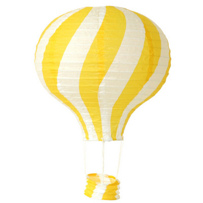 12 collu 30 cm varavīksnes karstā gaisa balona laterna, salokāma piekarināma groza festivāla papīra laterna DIY dzimšanas dienas ballītes dekorēšana