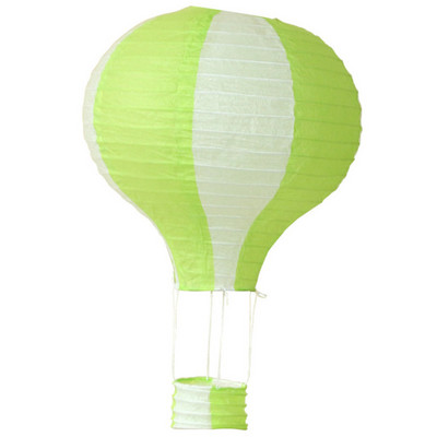 12 collu 30 cm varavīksnes karstā gaisa balona laterna, salokāma piekarināma groza festivāla papīra laterna DIY dzimšanas dienas ballītes dekorēšana