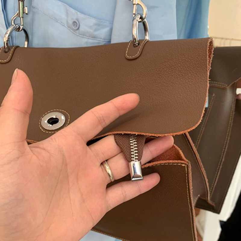 10 gab. Metāla rāvējslēdzēja aizbāznis rāvējslēdzēja astes klipsis ar skrūvi 17 mm 14 mm rāvējslēdzēja astes spraudņa galva DIY soma, ādas amatniecības aparatūra