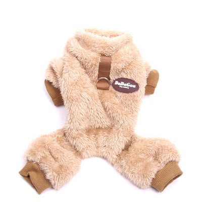 Iarnă Câine Pisică Salopetă în dungi Hanoră cu glugă Design solid Pijamale pentru cățeluș Pisică Cățeluș Cămașă de noapte Tricou potrivit pentru ieșiri