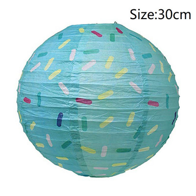 30 cm gogoașă rotundă lanternă de hârtie ziua de naștere nuntă decor cadou cadou DIY lampion alb agățat bile furnituri