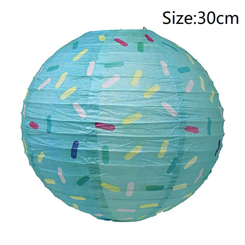 30 cm gogoașă rotundă lanternă de hârtie ziua de naștere nuntă decor cadou cadou DIY lampion alb agățat bile furnituri