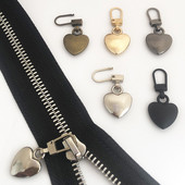 2tk Südamekujulised tõmblukud liugurid Tõmbekotid Mantlid Riided Tõmbluku pea vahetus Eemaldatavad Metallist Tõmblukud Õmblustarvikud