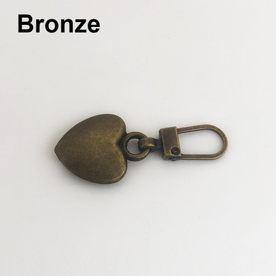 2tk Südamekujulised tõmblukud liugurid Tõmbekotid Mantlid Riided Tõmbluku pea vahetus Eemaldatavad Metallist Tõmblukud Õmblustarvikud