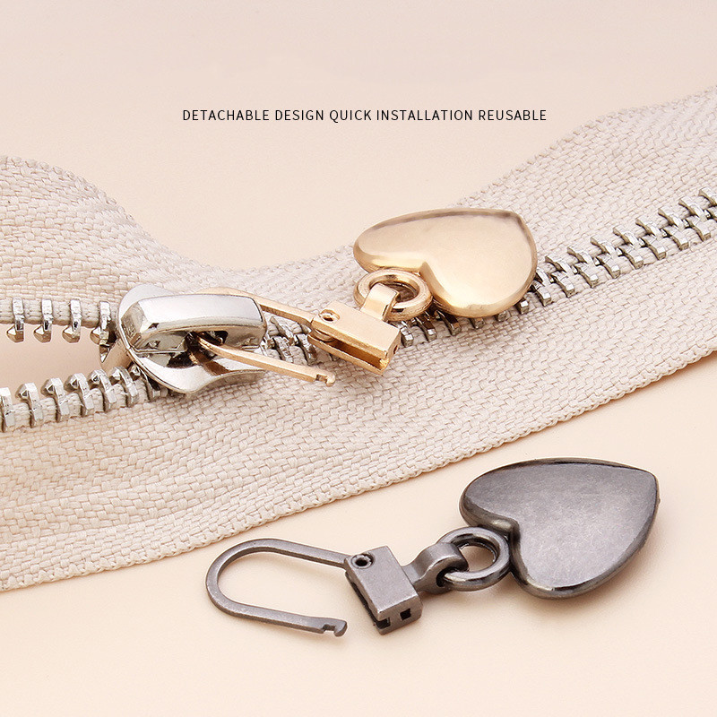 5 τμχ Αποσπώμενο μενταγιόν επισκευής μεταλλικό φερμουάρ Αντικατάσταση τσάντα ρούχων Παπούτσια βαλίτσα Αξεσουάρ οπής έλξης
