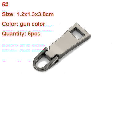 5 vnt. Metalinis užtrauktuko traukimo pakeitimas užtrauktuko traukimo taisymo užtrauktuko ištraukimo skirtukas bagažui lagaminui kuprinė striukė Krepšiai paltai batai