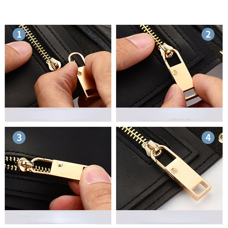 2db levehető cipzár fej címke cipzár rögzítő ruhák univerzális cipzár lehúzó csúszka hátizsákhoz utazótáska bőrönd ruhák javítása
