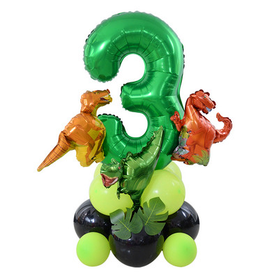 Dinozaurs Daudz laimes dzimšanas dienā Garland Reklāmkarogs Roar Dino ballītes Baloni Džungļu Dzīvnieku Safari 1. Bērnu dzimšanas dienas ballītes dekorēšanas piederumi