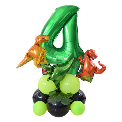 Dinozaurs Daudz laimes dzimšanas dienā Garland Reklāmkarogs Roar Dino ballītes Baloni Džungļu Dzīvnieku Safari 1. Bērnu dzimšanas dienas ballītes dekorēšanas piederumi