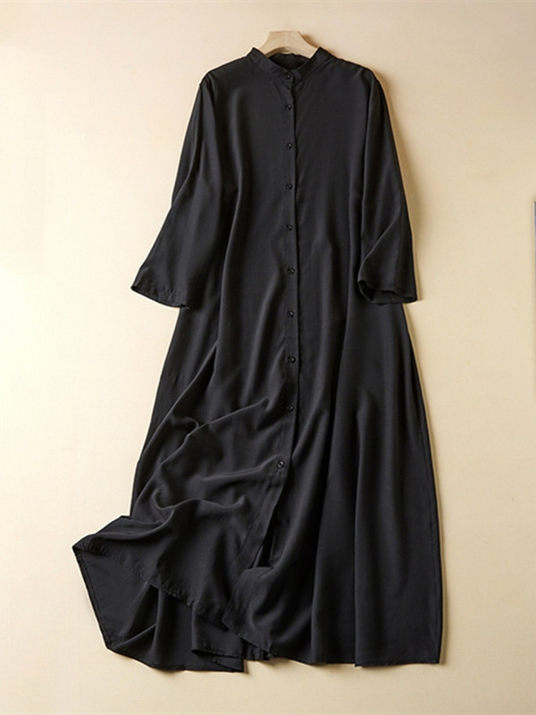 Ljetna duga haljina plus veličine Ženske bijele ležerne široke jednobojne ženske haljine Ženska haljina 2023 Vestido Mujer