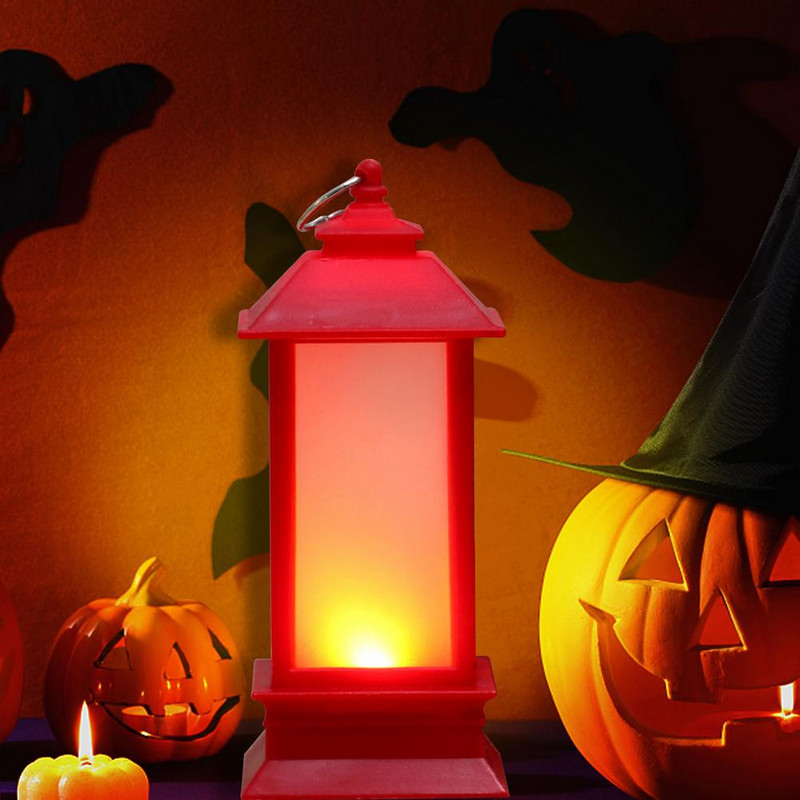 Halloween elektromos lámpás hordozható akasztós LED szimuláció gyertyafényes karácsonyi újévi parti dekoráció asztali dísz otthoni felszereléshez