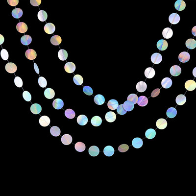 Lāzera spoguļpapīrs Zvaigžņu punktveida vītne kāzu bērniem 1. Nāras dzimšanas dienas ballītes noformējums Bērnu duša Ziemassvētku pakarināmais reklāmkarogs