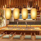 8 hüvelykes japán stílusú lámpás vízálló fesztivál Függő lámpák Sashimi Ramen Sushi Étterem Pub Lakásdekorációs kellékek