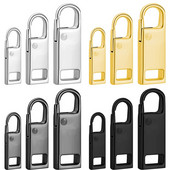 5 bucăți cu fermoar metalic de schimb, detașabile pentru tragere cu fermoar, pentru bagaje, jachete, îmbrăcăminte, rucsac, haine, accesorii